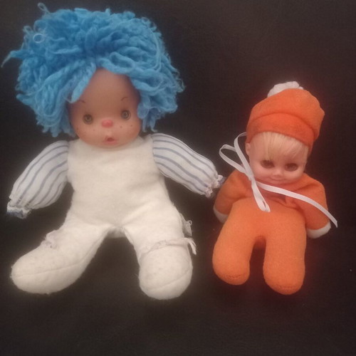 El Greco vintage dolls Patapoufa and Tycheroulis from 1980s