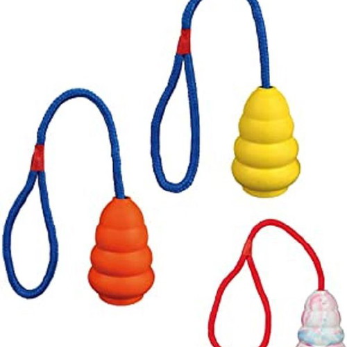 Trixie jumper toy natural rubber on rope new