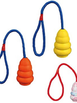 Trixie jumper toy natural rubber on rope new