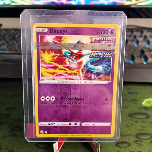 Misprint Deoxys 120/264 card new, heavy bleed, reverse holo