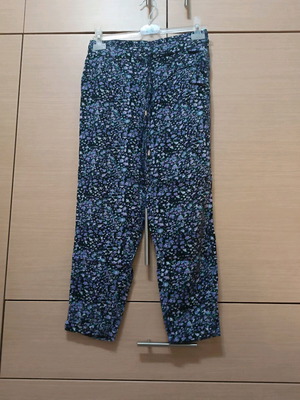 Sinsay women's pants linen fabric like new, blue, size S