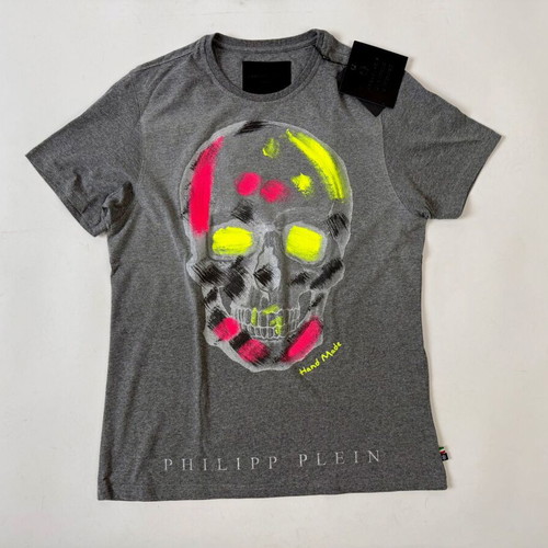 Philipp Plein Handmade Skull T-shirt new, gray, size L/XXL