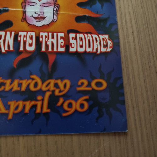 Rave Flyer 90s Sunrise Zone Return to the Source 1996