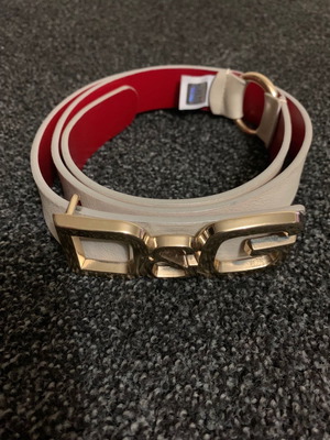 Dolce & Gabbana women's belt, size 85, creamy white