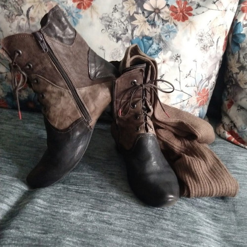 Think! women's leather ankle boots, size 36.5-37