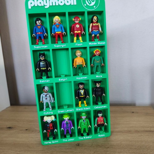 3D Playmobil DC Stand New Made of PLA Plastic