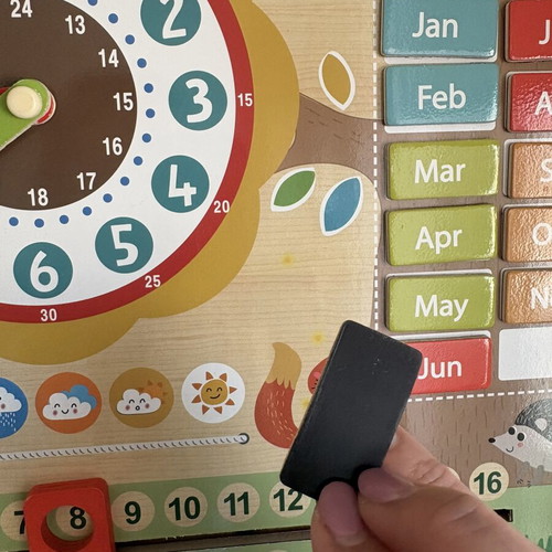 Magnetic Educational Toy with Months, Hours, Seasons, and Days Like New