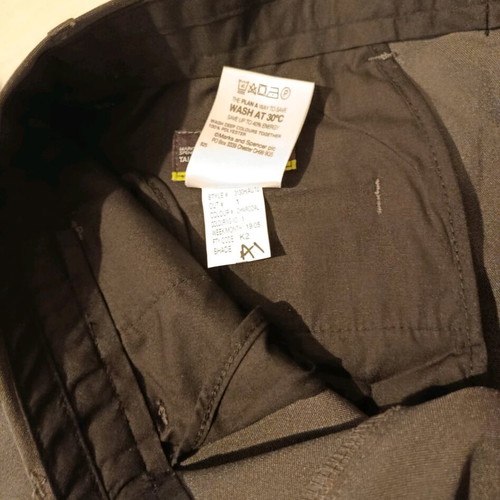Marks & Spencer Tailoring Men's Suit Pants slim fit, new, grey anthracite, size Medium