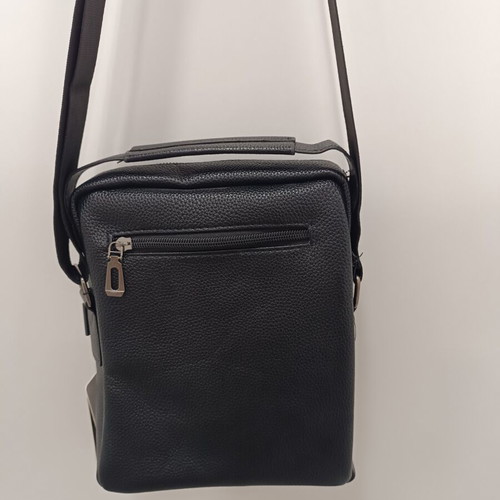 Verde men's crossbody bag new, black, faux leather