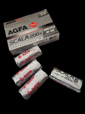 Agfa Scala 200x 120 BW φιλμ καινούργιο, σετ 4 τεμαχίων