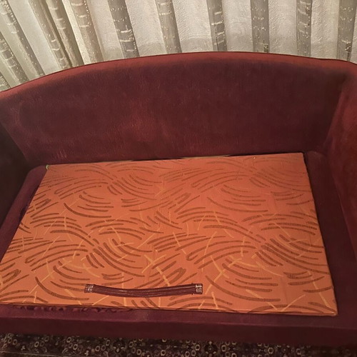 Two-seater sofa used with storage space