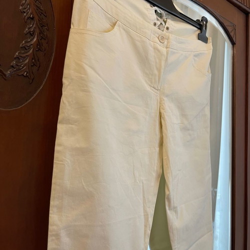 Cristina Effe Haut Couture women's pants new, cotton and elastane