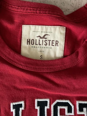 Hollister red longsleeve shirt used, size S