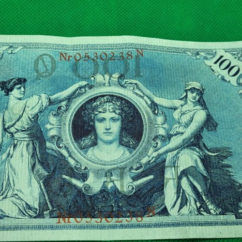 100 Mark 1908 Germany Reichsbanknote banknote used