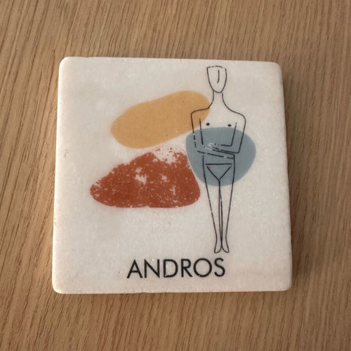 Marble coaster museum piece