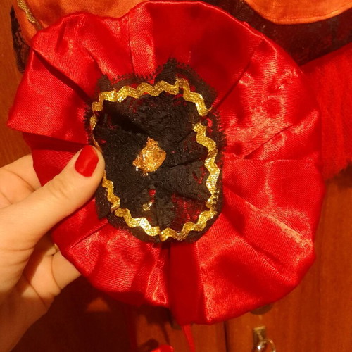 Children's Poppy Carnival Costume like new 1-2 years vintage