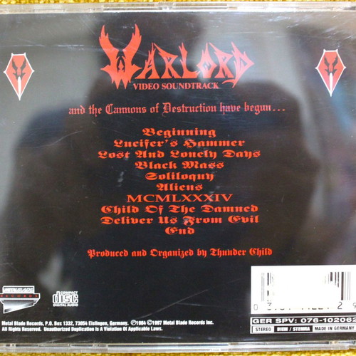 Warlord And The Cannons Of Destruction Have Begun CD used, heavy metal
