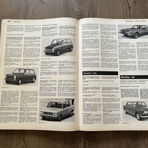 Revue Automobile 1972 book like new, French