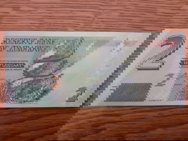 ΖΙΜΠΑΜΠΟΥΕ 2 ΔΟΛΛΑΡΙΑ ( 2019 ) - ZIMBABWE 2 ( TWO ) DOLLARS  P # 101 UNC