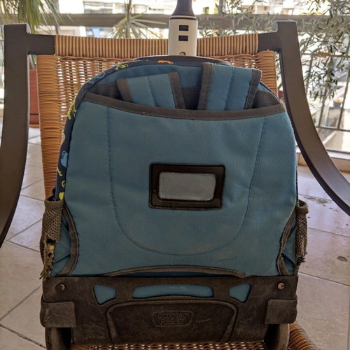 Polo wheeled backpack used, durable for elementary kids