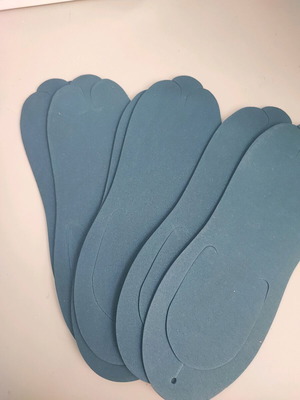 Set of 3 pairs of disposable pedicure slippers in dark blue