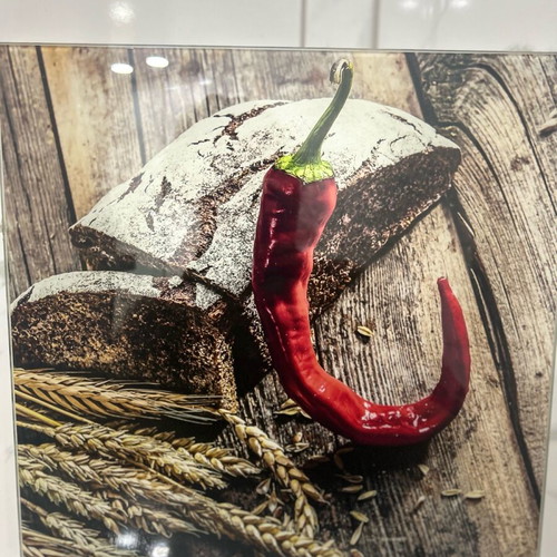 Glass painting Hot Peppers new, 20x20 cm, Glasspik Germany