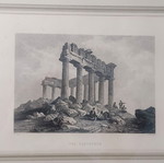 Γκραβούρα Παρθενώνας 1828 σαν καινούργιο με επίχρυση κορνίζα
