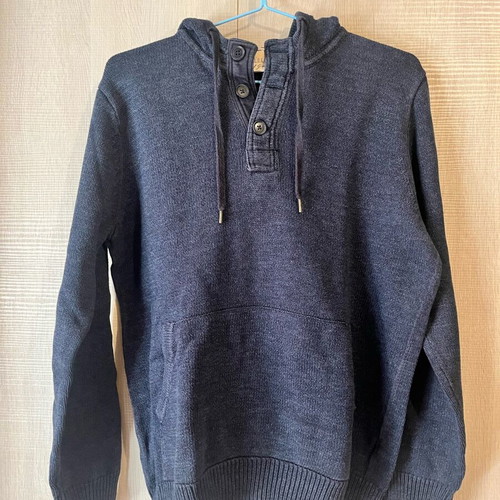 Men's knitted sweater H&M used, blue, size Medium