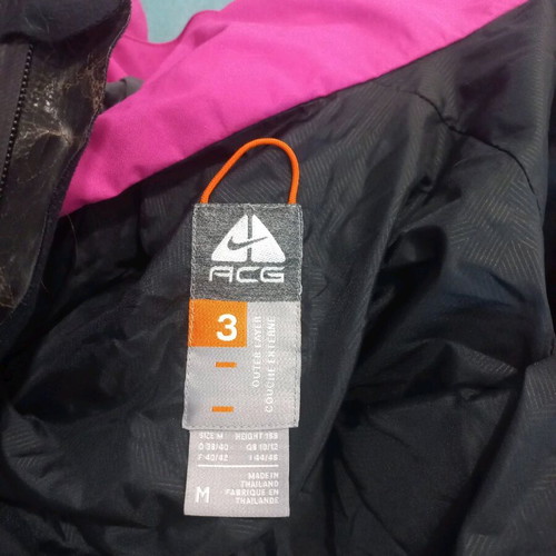 Nike ACG winter jacket size M used, Gore-Tex, black and pink