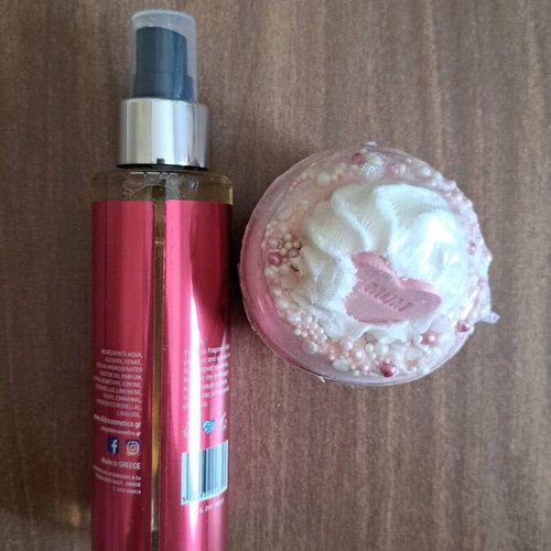 Body Mist and Bubble Bath new, wild cherry fragrance