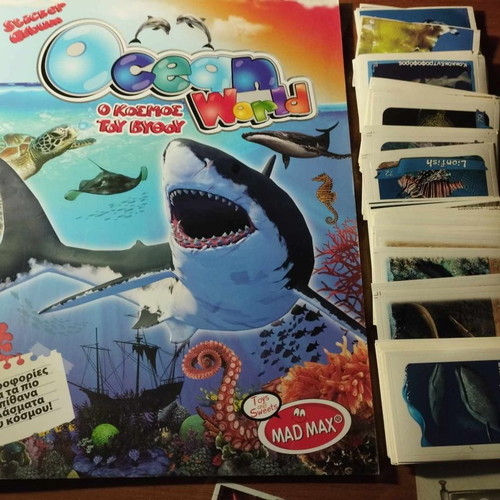Ocean World empty new album with complete sticker set