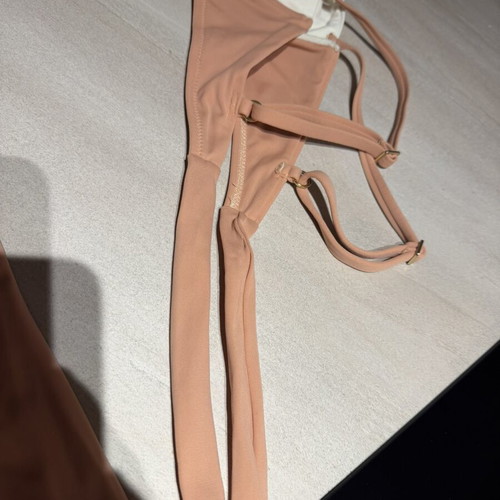 Swimsuit like new, size M, white and orange