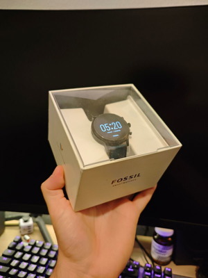 Fossil Gen 5 Carlyle HR smartwatch από ανοξείδωτο ατσάλι 44mm