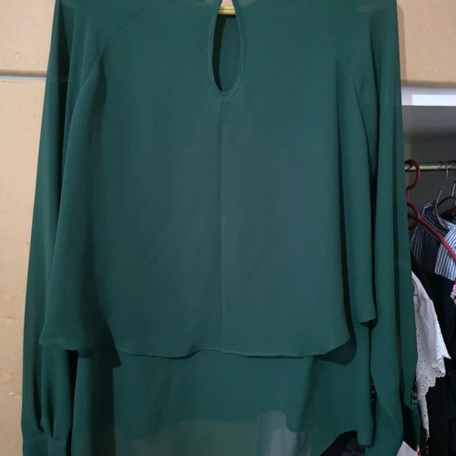 Zara blouse used, green, size S