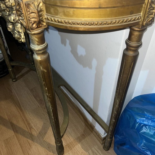 Carved entrance table and mirror, 1960s-70s
