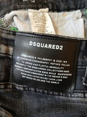 Dsquared2 jeans size 48 like new, black