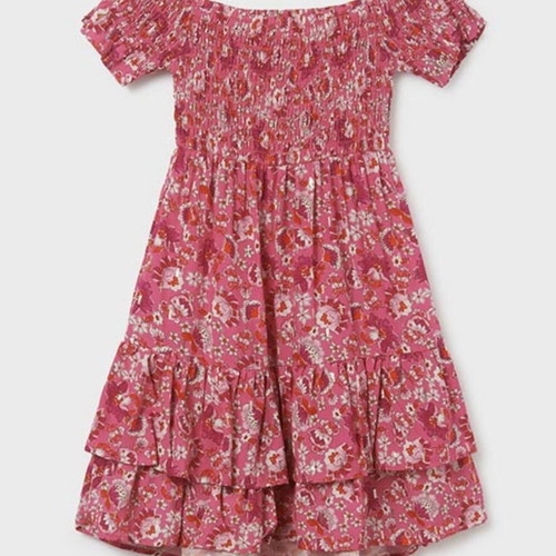 Mayoral floral dress size 16, fuchsia pink