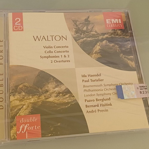 Sir William Walton Violin Concerto Cello Concerto Symphonies 1 & 2 2CD new, classical