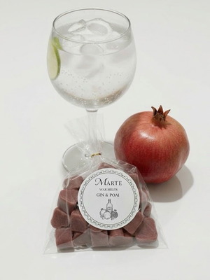Wax melts gin and pomegranate scent 30g, new