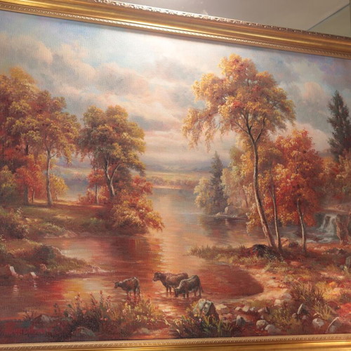 Painting signed by Amsterdam Fine Arts School new