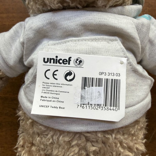 Unicef Plush Toy Teddy Bear 36.5cm New, Pack of 2