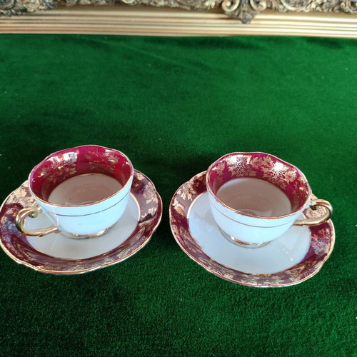 Set of two vintage Argo Japan porcelain cups like new