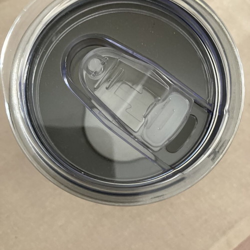 Thermos glass stainless steel 350 ml, new, cream with hearts and strawberries