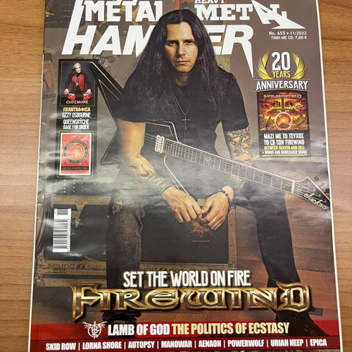 Metal Hammer Magazine November 2022 with Firewind CD like new