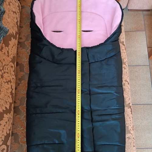 Sleeping bag Swiss for stroller and car seat like new, black and pink