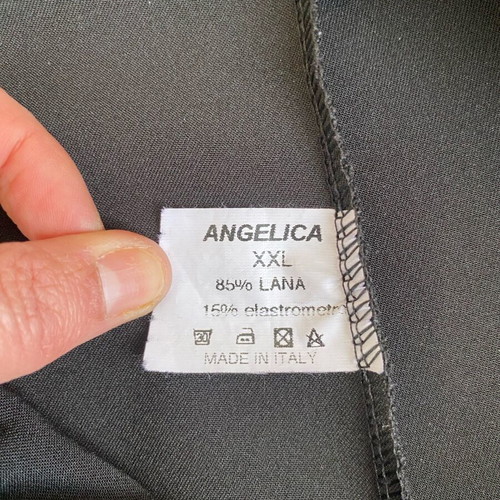 Black wide leg trousers Angelica new with elastic waist