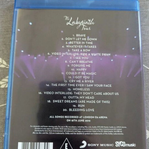 Pop music Blu-ray bundle new with Leona Lewis, Shakira, Beyonce