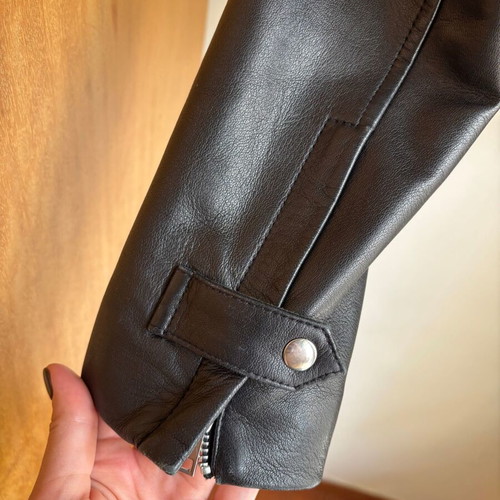 Pinko Leather Jacket like new, 100% Genuine Nappa Leather Black