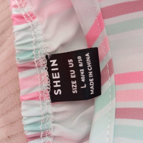 Shein short one-piece new, colorful striped, size L