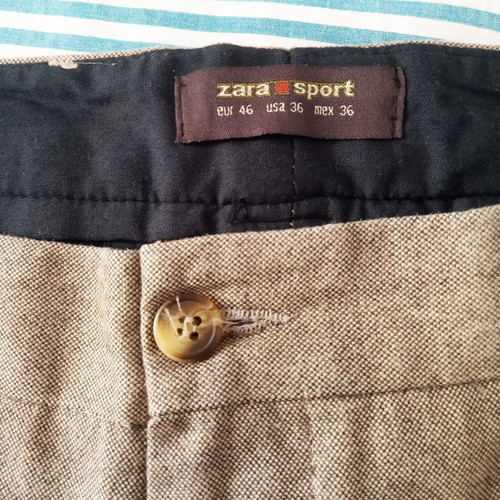 ZARA SPORT men's pants size L champagne color